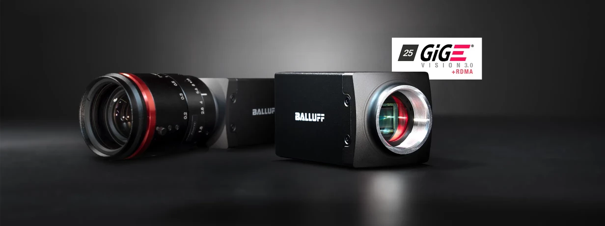 Balluff 25GigE endüstriyel kamera kompakt gövde tasarımı