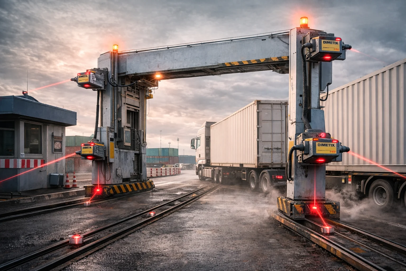 Kamyon pozisyon ölçümünde X-ray tarama uygulaması